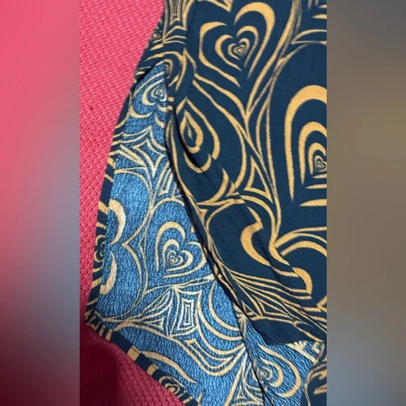 Lisa Says Gah Heart Patterned Pantsuit - Black and Orange - Picture 6 of 13